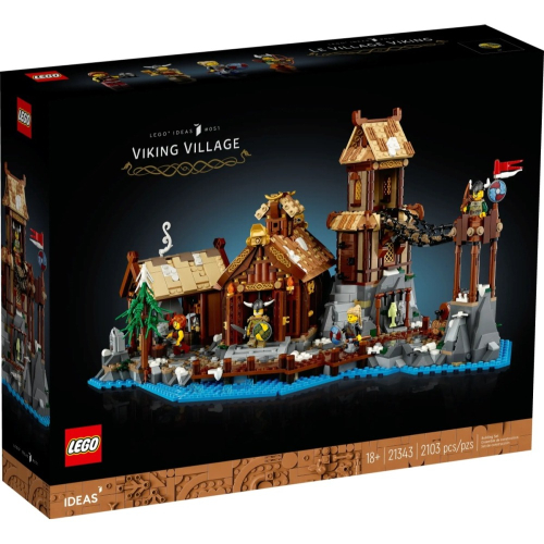 [ 必買站 ] LEGO 21343 Viking Village 維京海盜村 黑盒 ICONS系列