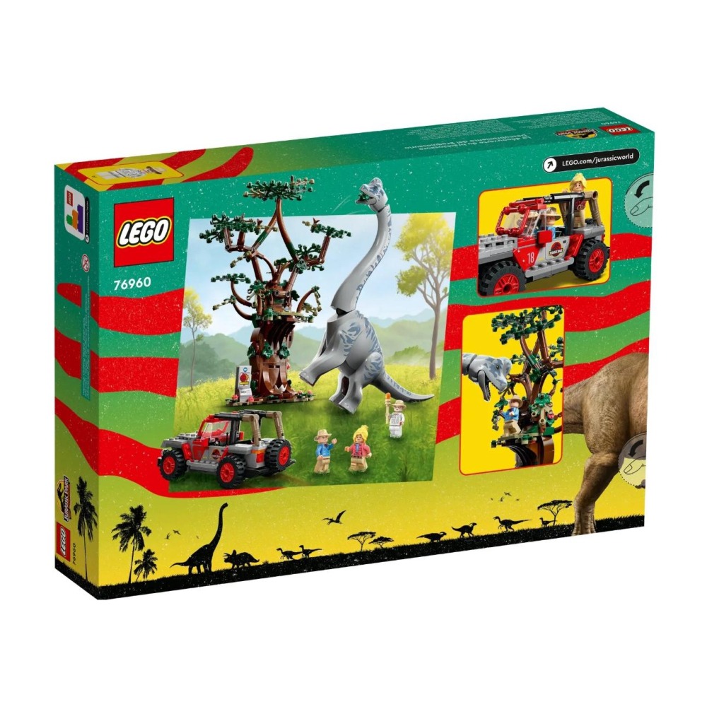 [ 必買站 ]   LEGO 76960 腕龍登場 侏儸紀系列-細節圖2