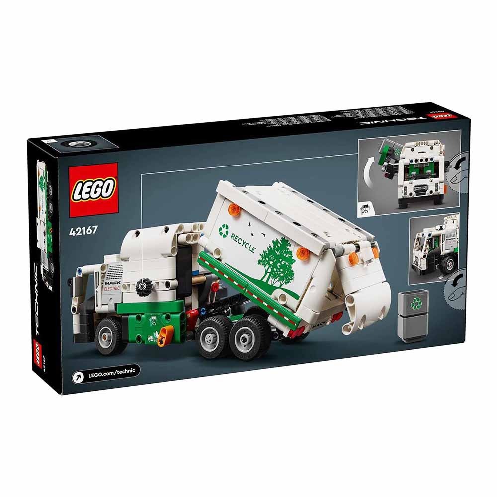 [ 必買站 ] LEGO 42167 Mack® LR Electric Garbage Truck 科技 系列-細節圖2