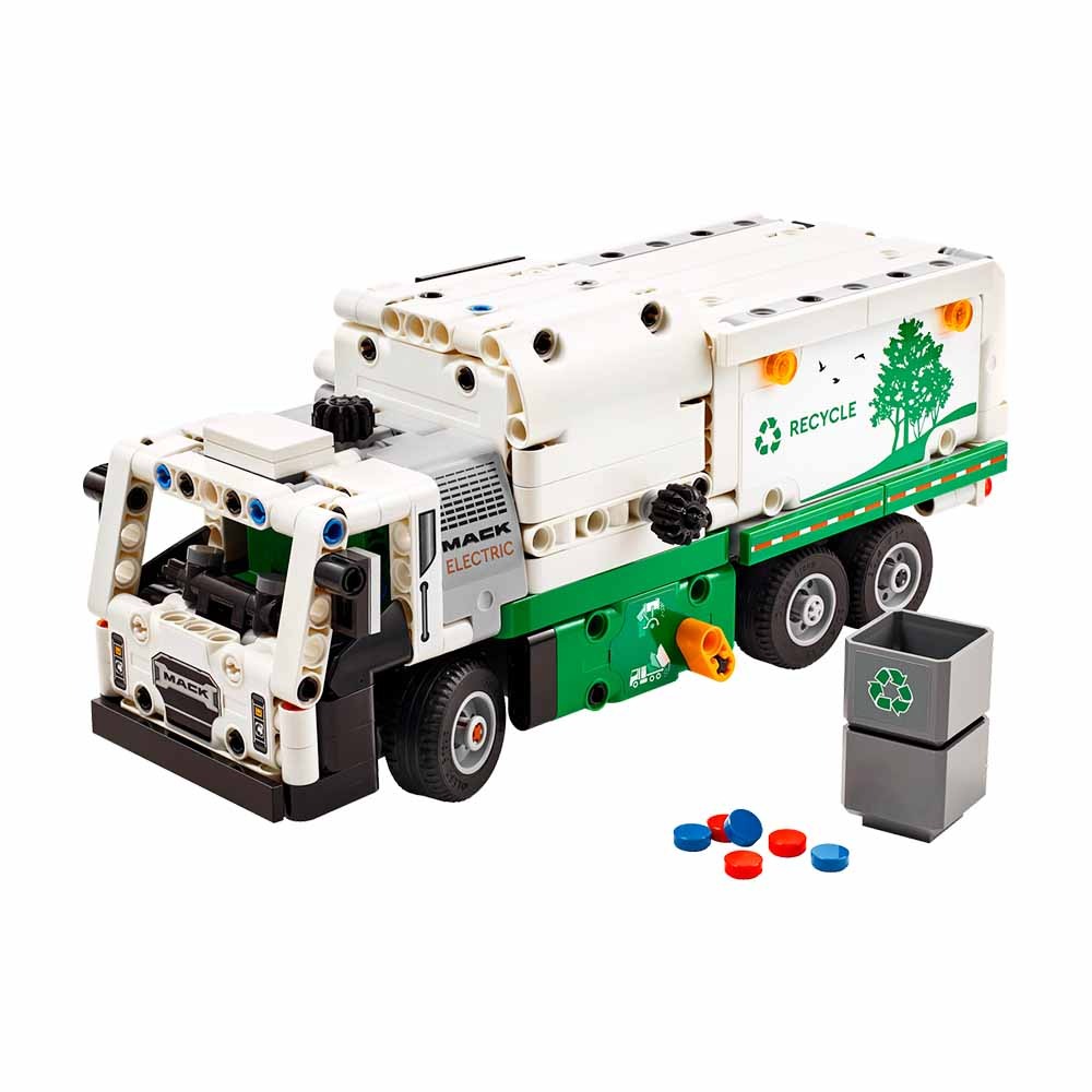 [ 必買站 ] LEGO 42167 Mack® LR Electric Garbage Truck 科技 系列-細節圖3