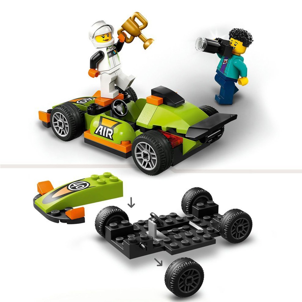 [ 必買站 ] LEGO 60399 綠色賽車 城市 系列-細節圖4