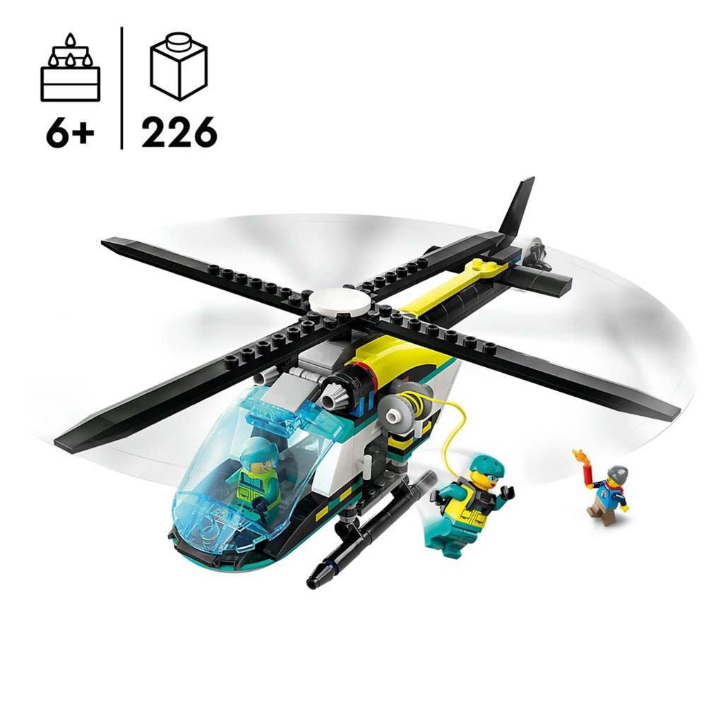 [ 必買站 ] LEGO 60405 緊急救援直升機 城市 系列-細節圖3