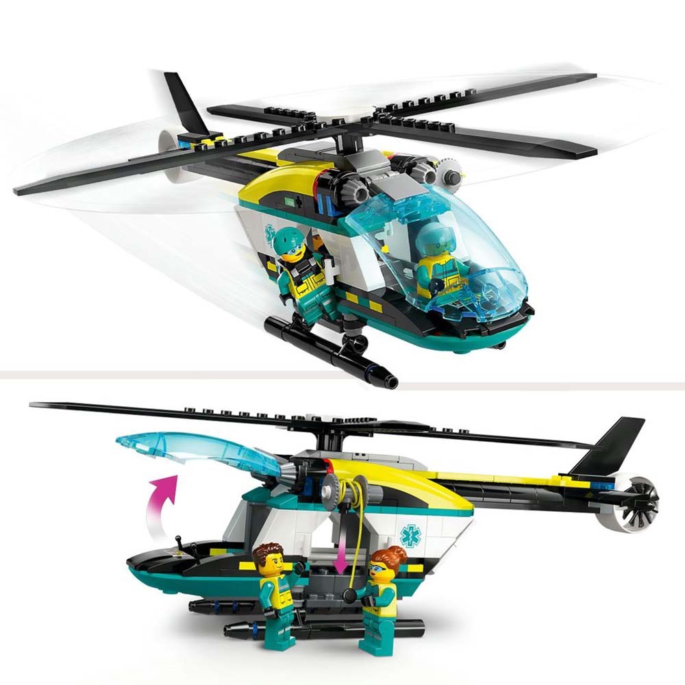 [ 必買站 ] LEGO 60405 緊急救援直升機 城市 系列-細節圖4