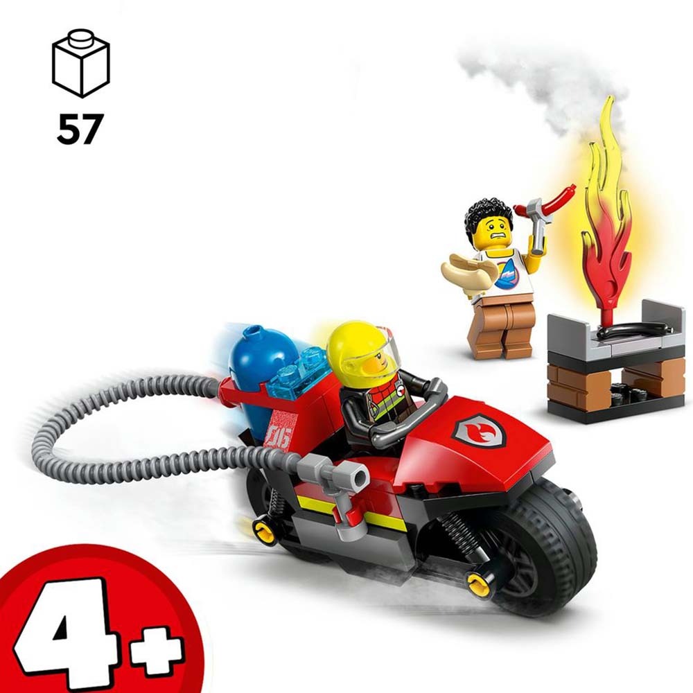 [ 必買站 ] LEGO 60410 消防救援摩托車 城市 系列-細節圖3
