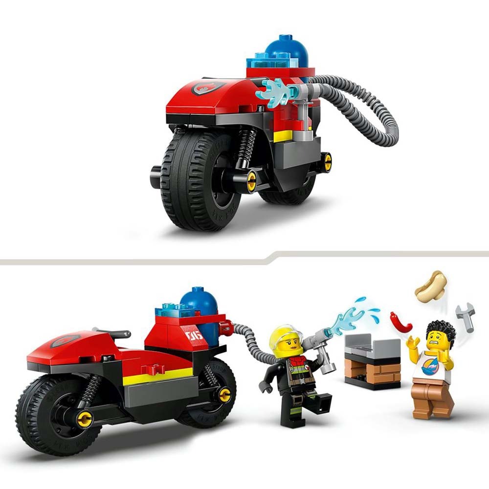 [ 必買站 ] LEGO 60410 消防救援摩托車 城市 系列-細節圖4