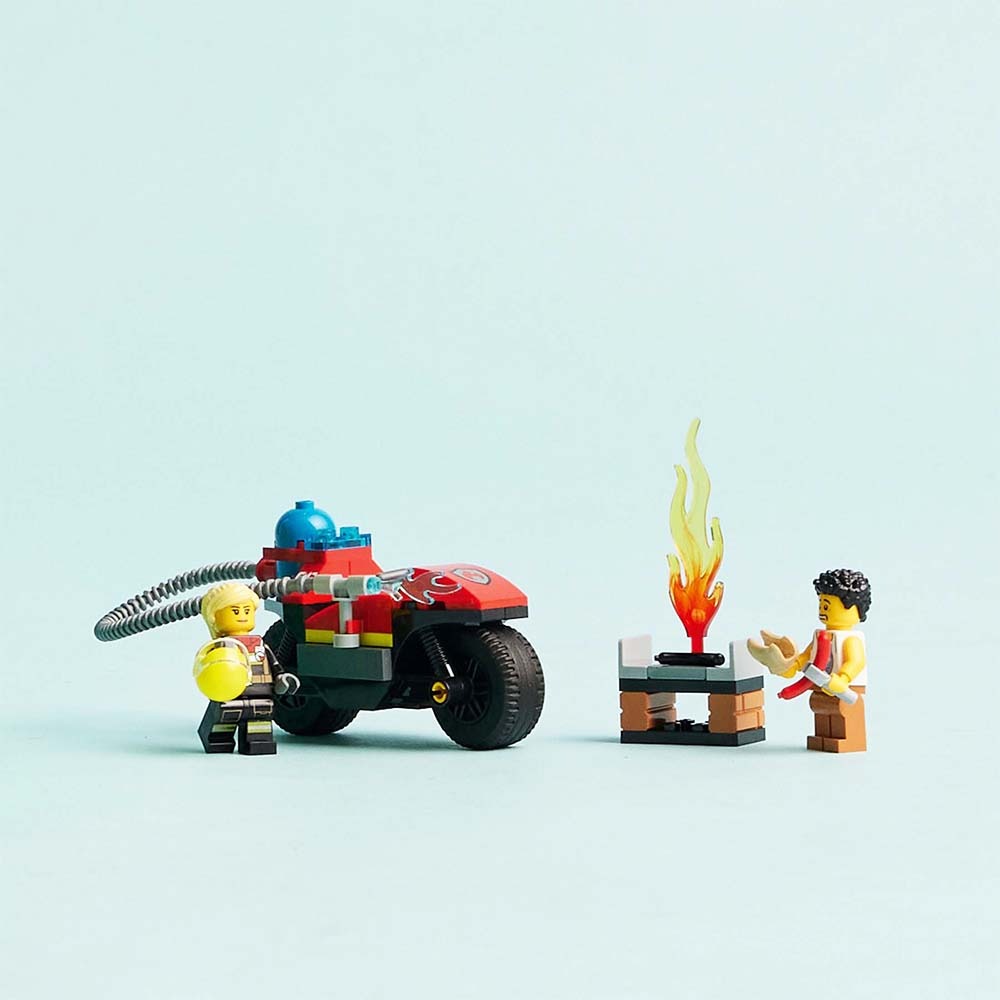 [ 必買站 ] LEGO 60410 消防救援摩托車 城市 系列-細節圖5
