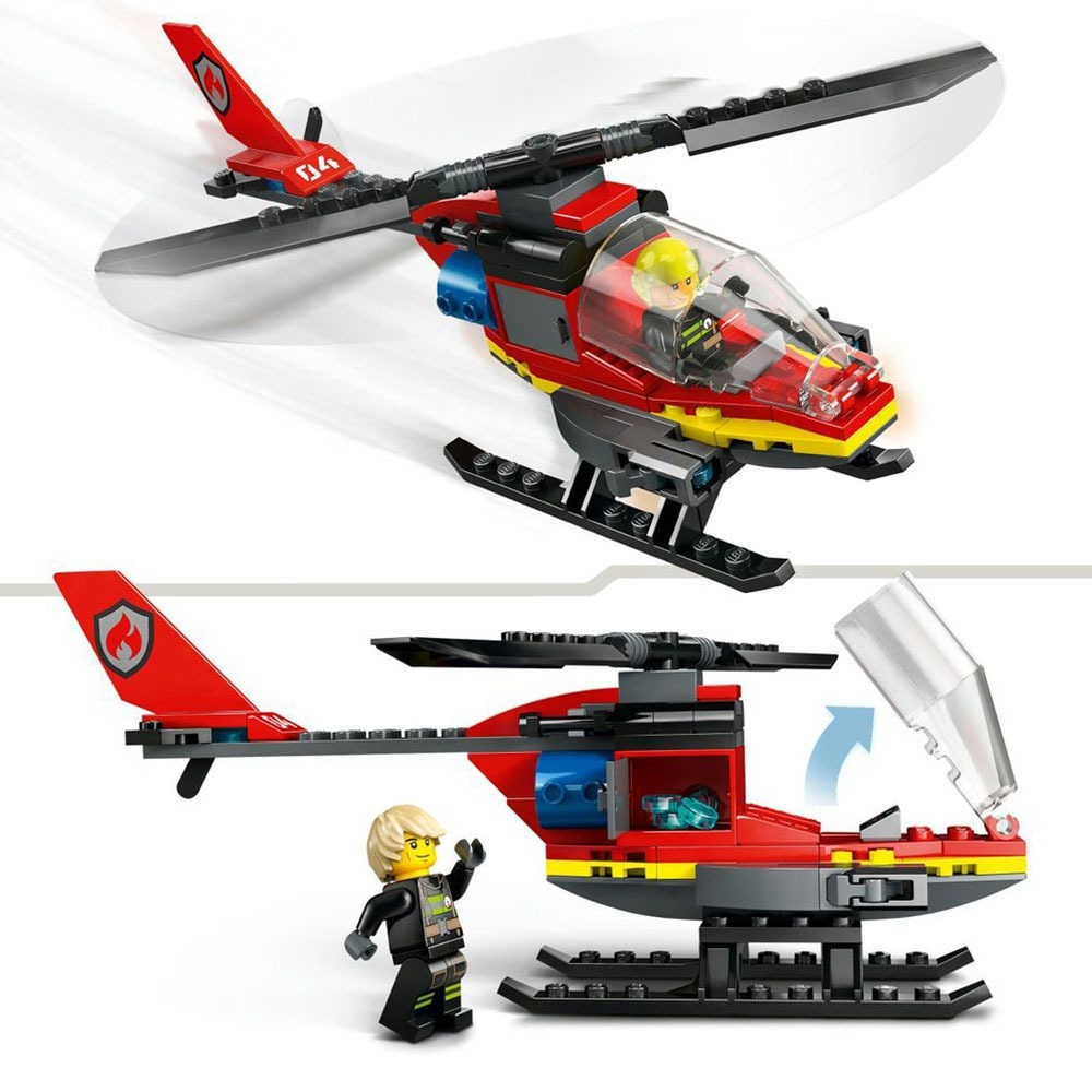 [ 必買站 ] LEGO 60411 消防救援直升機 城市 系列-細節圖3