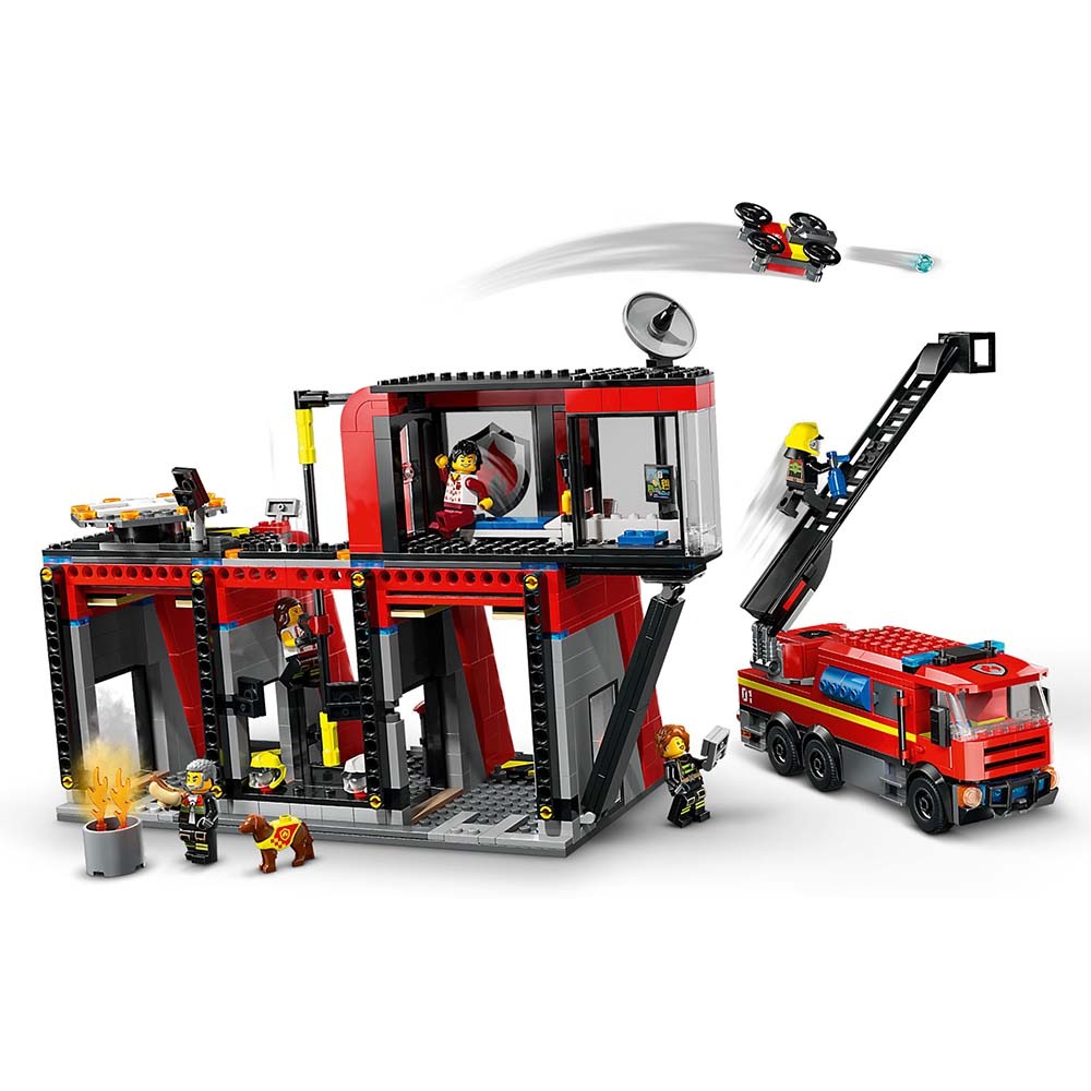 [ 必買站 ] LEGO 60414 消防局和消防車 城市 系列-細節圖3
