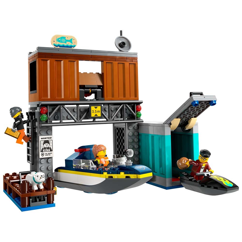 [ 必買站 ] LEGO 60417 警察快艇和壞蛋藏身處 城市 系列-細節圖3