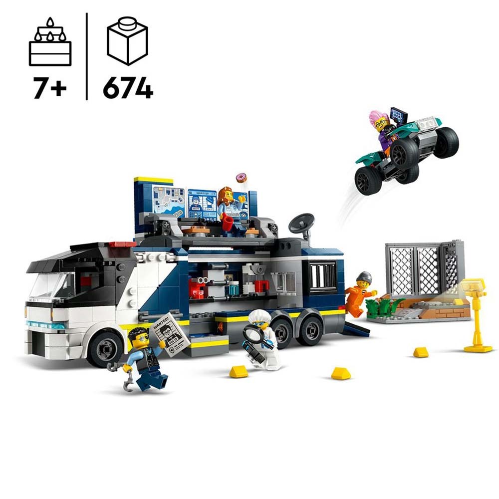 [ 必買站 ] LEGO 60418 警察行動刑事實驗室 城市 系列-細節圖5