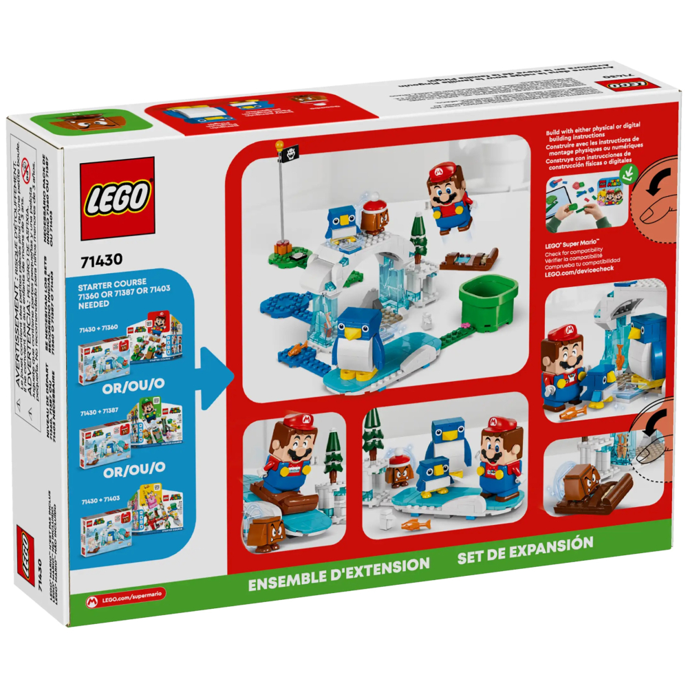 [ 必買站 ] LEGO 71430 企鵝家族的雪地探險 瑪利歐 系列-細節圖2