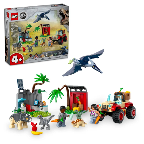 [ 必買站 ] LEGO 76963 小恐龍救援中心 侏儸紀 系列