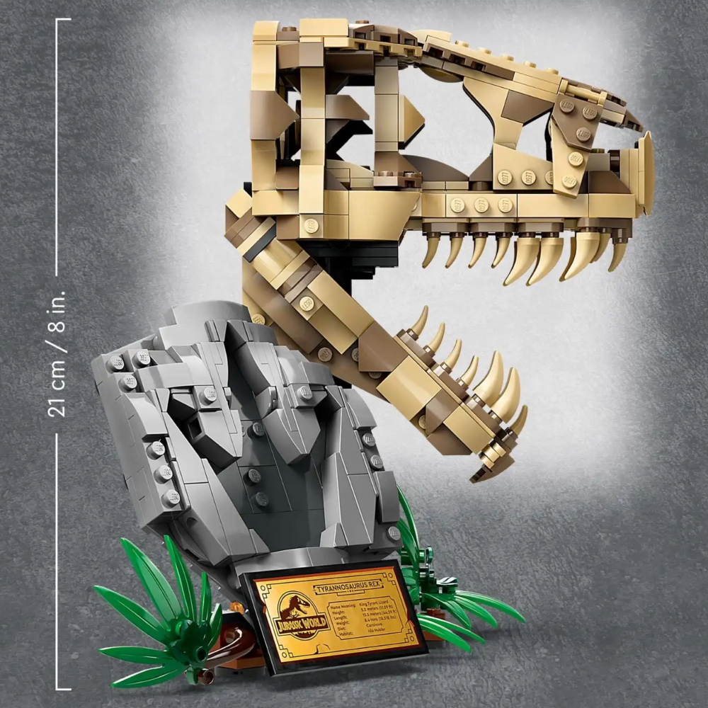 [ 必買站 ] LEGO 76964 恐龍化石：霸王龍頭骨 侏儸紀 系列-細節圖6