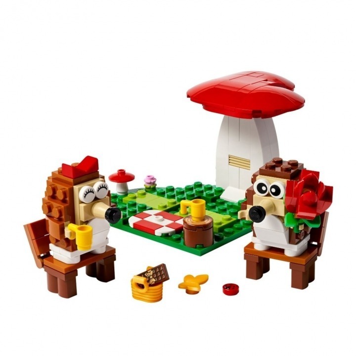 [ 必買站 ] LEGO 40711 刺蝟野餐約會 Hedgehog Picnic Date ICONS 系列-細節圖3