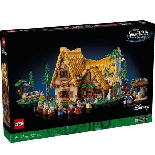 [ 必買站 ] LEGO 43242 白雪公主小屋 迪士尼系列 盒損品 (壓盒/凹痕)