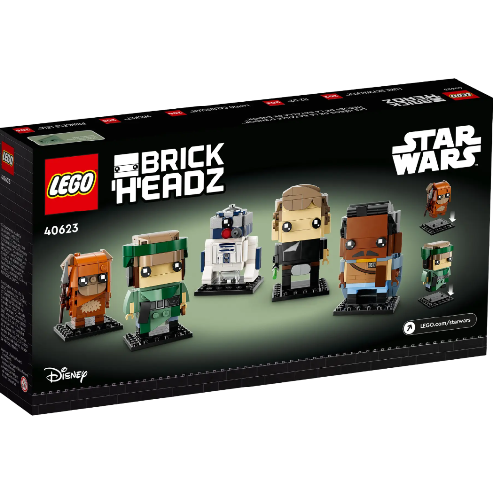 [ 必買站 ]  LEGO 40623 恩多戰役的英雄歡慶 (路克、R2-D2、藍多、威奇與莉亞) 大頭 系列-細節圖2