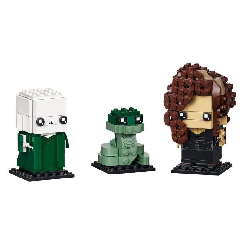 [ 必買站 ] LEGO 40496 佛地魔、巨蛇娜吉妮與貝拉雷斯壯 BRICKHEADZ 大頭系列-細節圖3