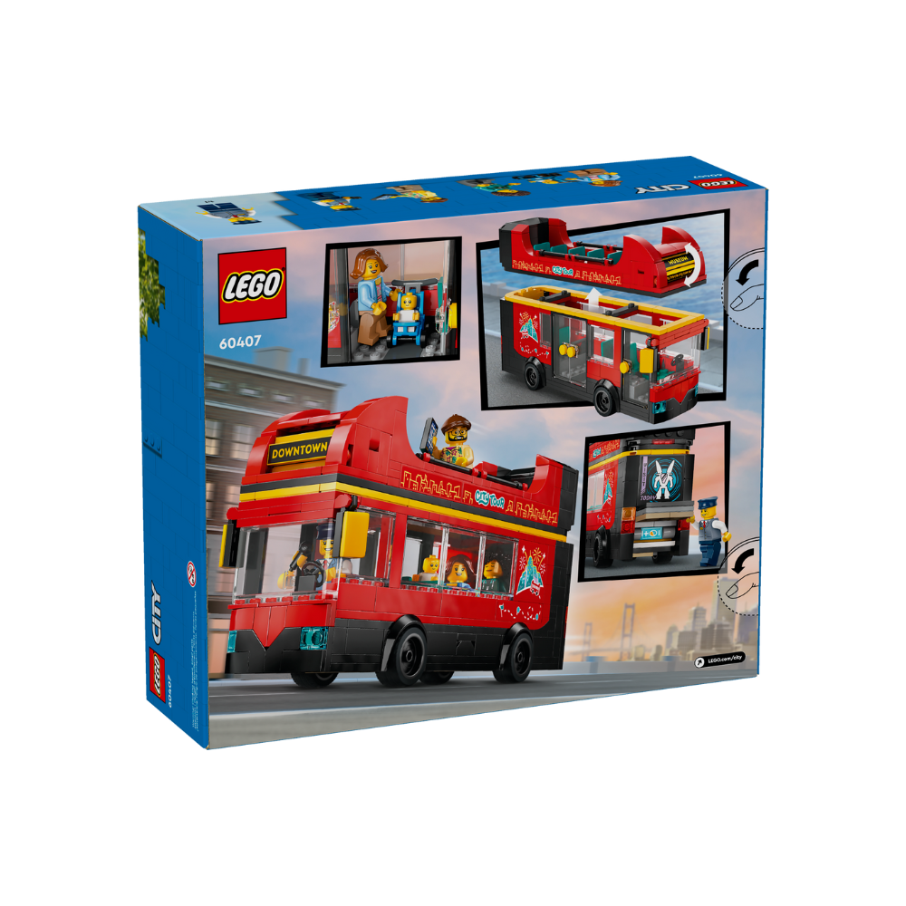 [ 必買站 ] LEGO 60407 紅色雙層觀光巴士 城市系列-細節圖2