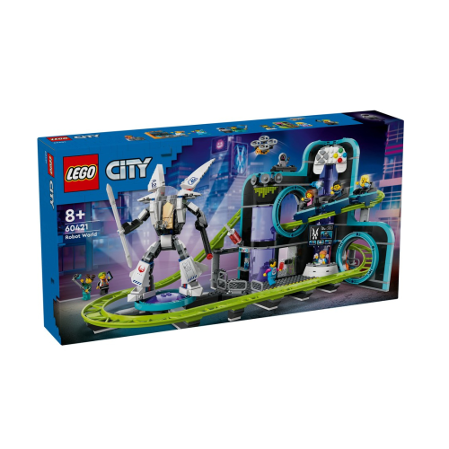 [ 必買站 ] LEGO 60421 機器人世界雲霄飛車樂園 城市系列