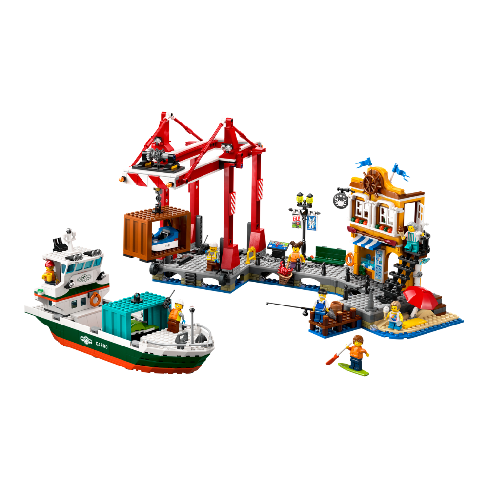 [ 必買站 ] LEGO 60422 濱海港口和貨船 城市系列-細節圖3