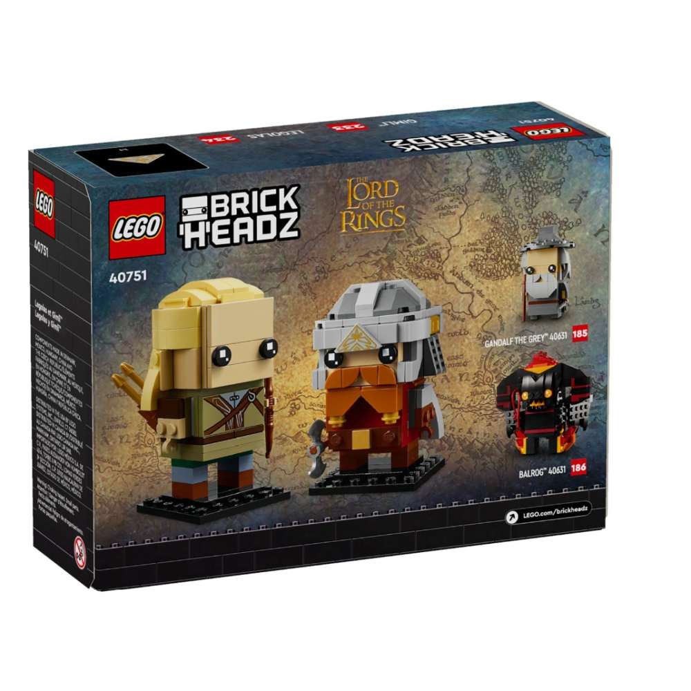 [ 必買站 ]  LEGO® 40751 BrickHeadz™ : Legolas & Gimli  大頭系列-細節圖2