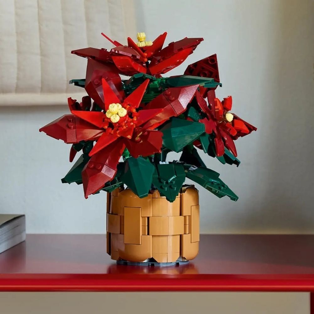 [ 必買站 ] LEGO 10370 聖誕紅 Poinsettia Icons系列-細節圖5