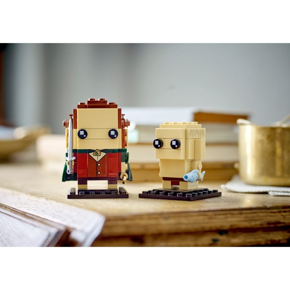 [ 必買站 ] LEGO 40630 Brickheadz 《魔戒》 佛羅多 咕嚕 Frodo & Gollum-細節圖3