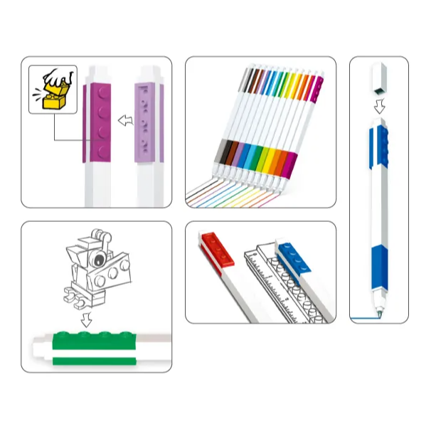 [ 必買站 ] LEGO 積木原子筆-紅色-52651 樂高文具系列-細節圖3