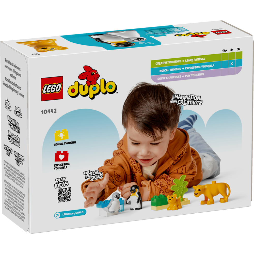 [ 必買站 ] LEGO 10442 野生動物家庭：企鵝和獅子 DUPLO 系列-細節圖2