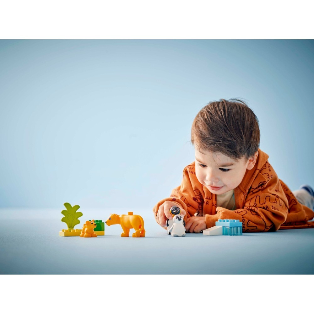 [ 必買站 ] LEGO 10442 野生動物家庭：企鵝和獅子 DUPLO 系列-細節圖8