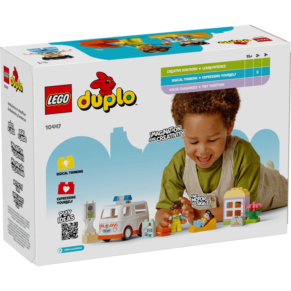 [ 必買站 ] LEGO 10447 救護車和駕駛員 DUPLO 系列-細節圖2