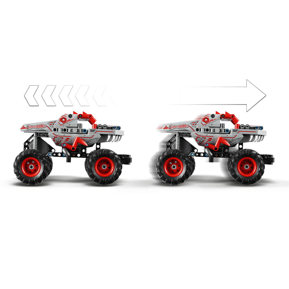 [ 必買站 ] LEGO 42200 怪獸卡車 ThunderROARus 迴力車 TECHNIC 系列-細節圖4