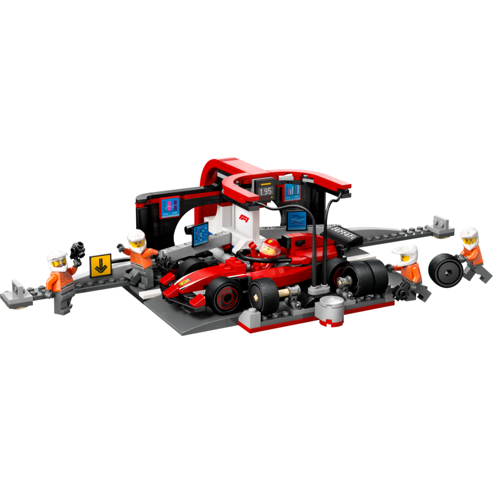 [ 必買站 ] LEGO 60443 F1 維修站、維修人員和 Ferrari 汽車 CITY 系列-細節圖3