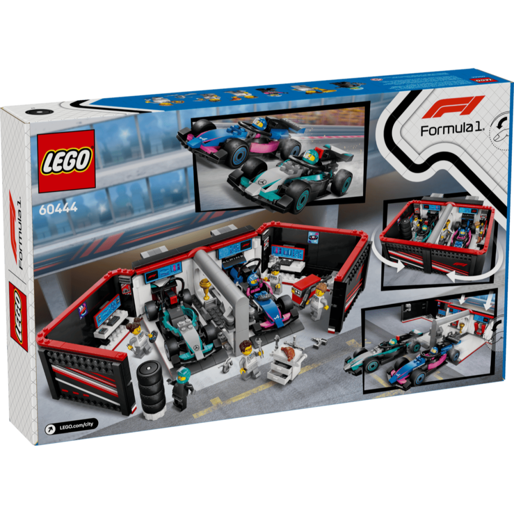 [ 必買站 ] LEGO 60444 F1 車庫和 Mercedes-AMG & Alpine 汽車 CITY 系列-細節圖2