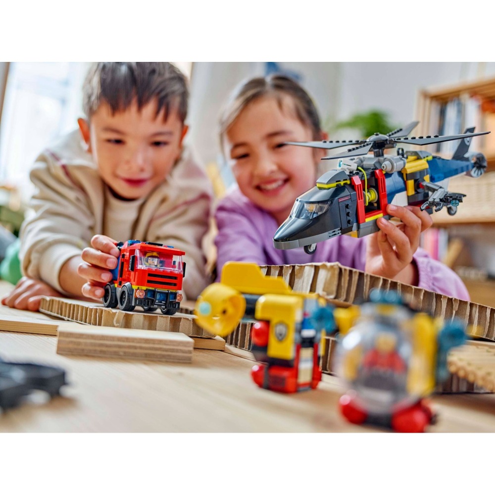[ 必買站 ] LEGO 60462 直升機、消防車和潛水艇套裝 CITY 系列-細節圖9