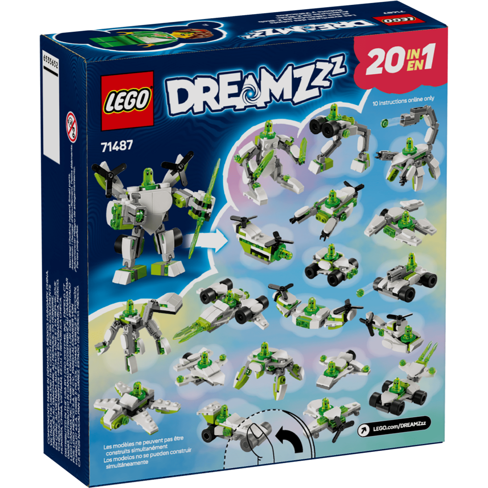 [ 必買站 ] LEGO 71487 綠魔球的機器人和交通工具大冒險 DREAMS 系列-細節圖2