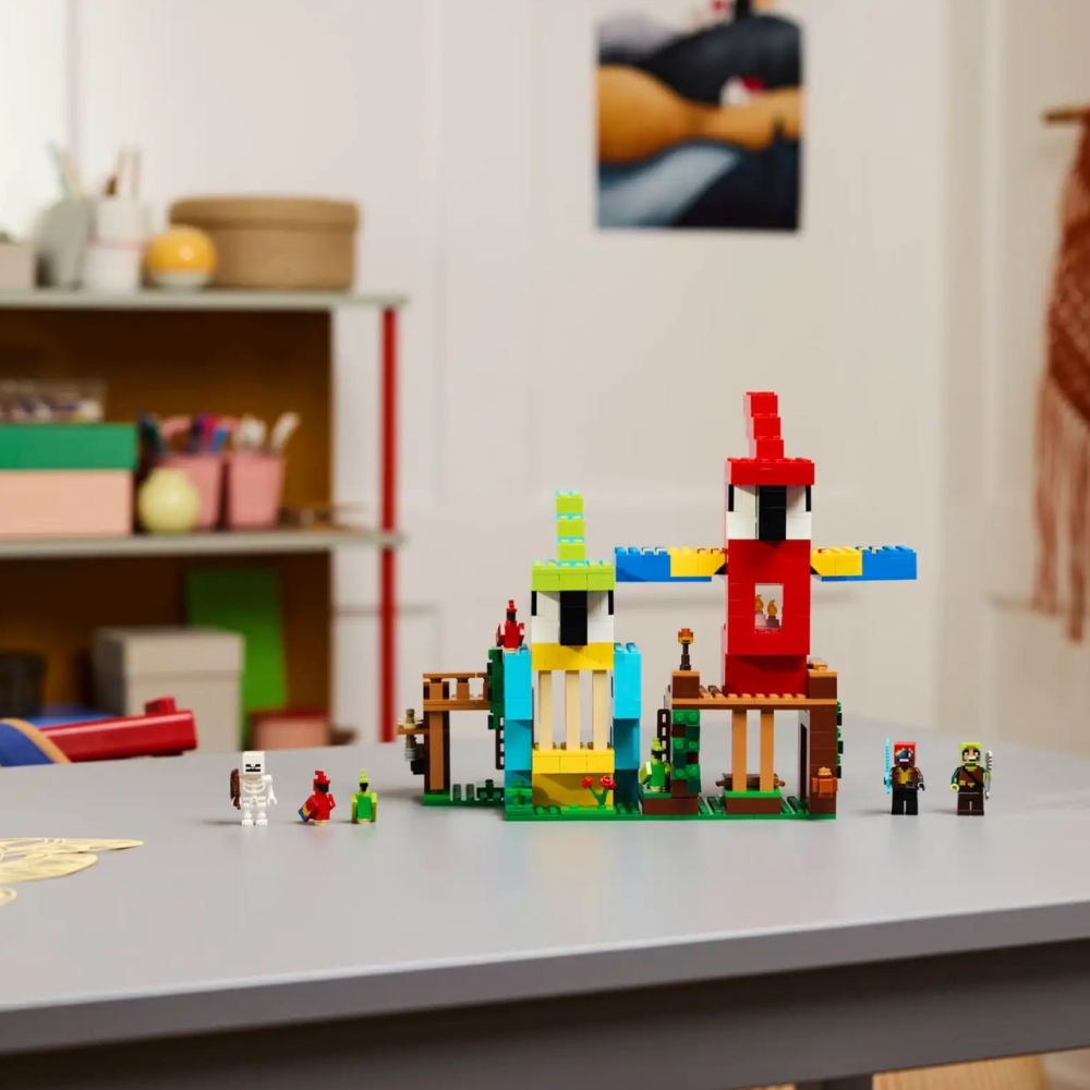 [ 必買站 ] LEGO 21282 鸚鵡屋 The Parrot Houses 創世神系列-細節圖5