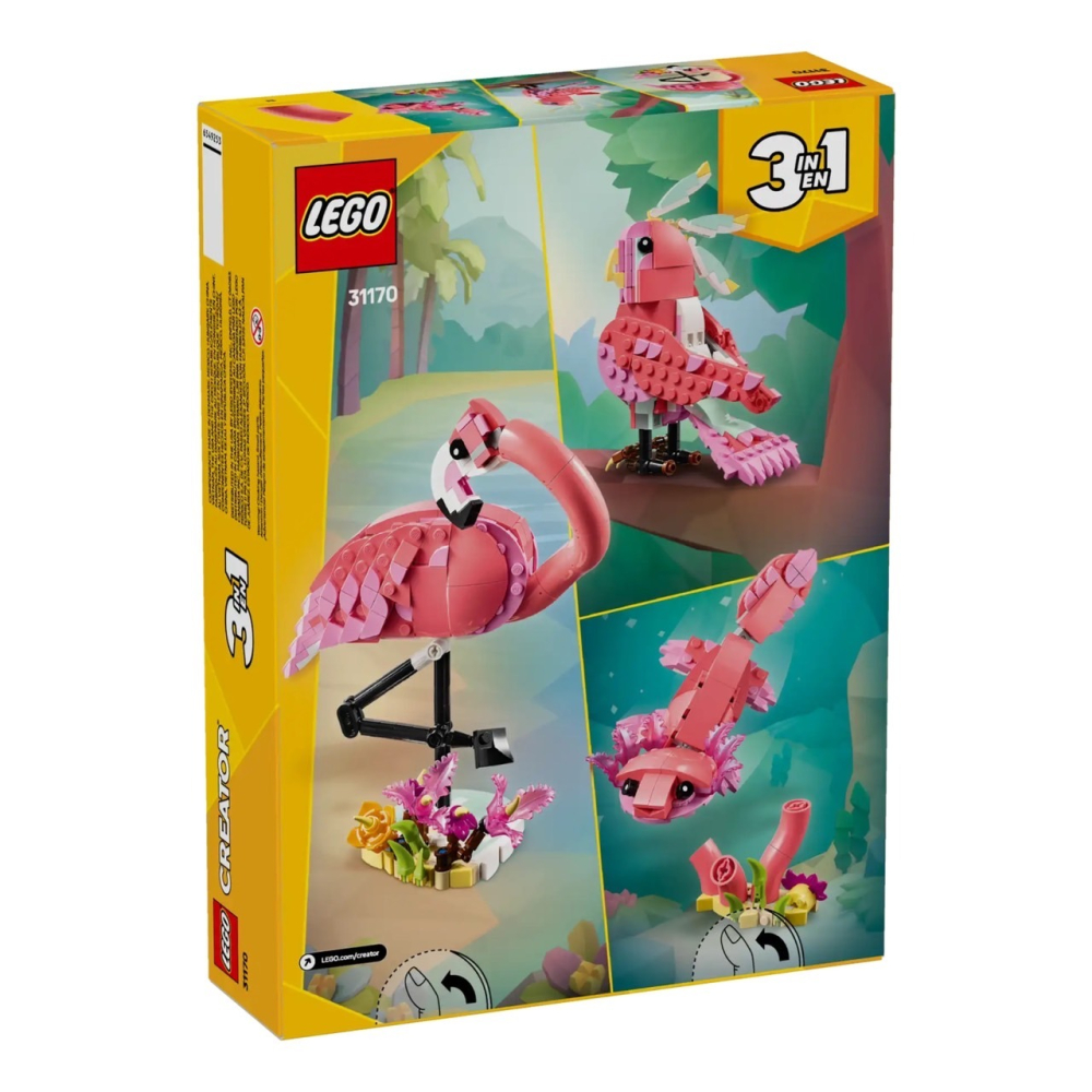 [ 必買站 ] LEGO 31170 粉紅紅鶴 Pink Flamingo 三合一系列-細節圖2