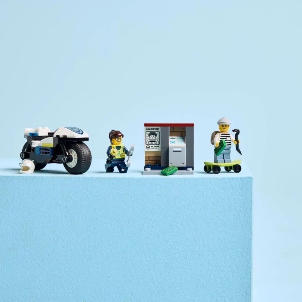 [ 必買站 ] LEGO 60455 警用摩托車追逐戰 城市系列-細節圖6