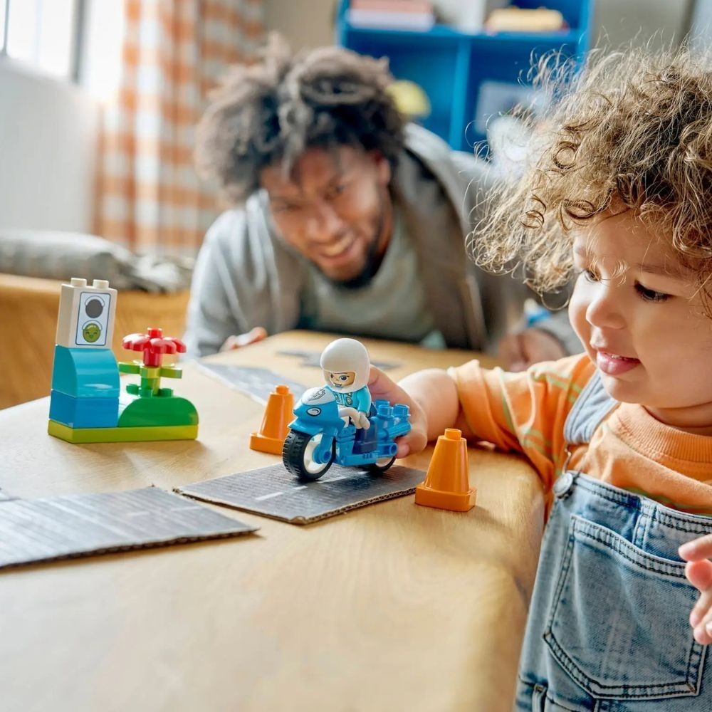 [ 必買站 ] LEGO 10471 藍色警用摩托車-細節圖5