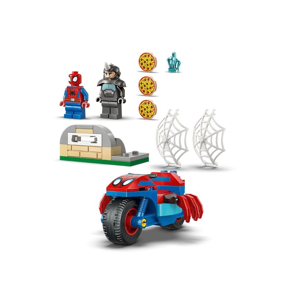 [ 必買站 ] LEGO 11206 蜘蛛人騎摩托車大戰犀牛人-細節圖5