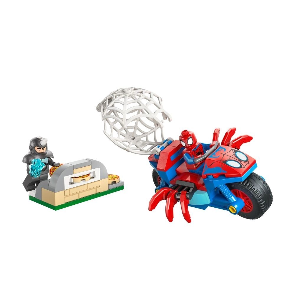 [ 必買站 ] LEGO 11206 蜘蛛人騎摩托車大戰犀牛人-細節圖3