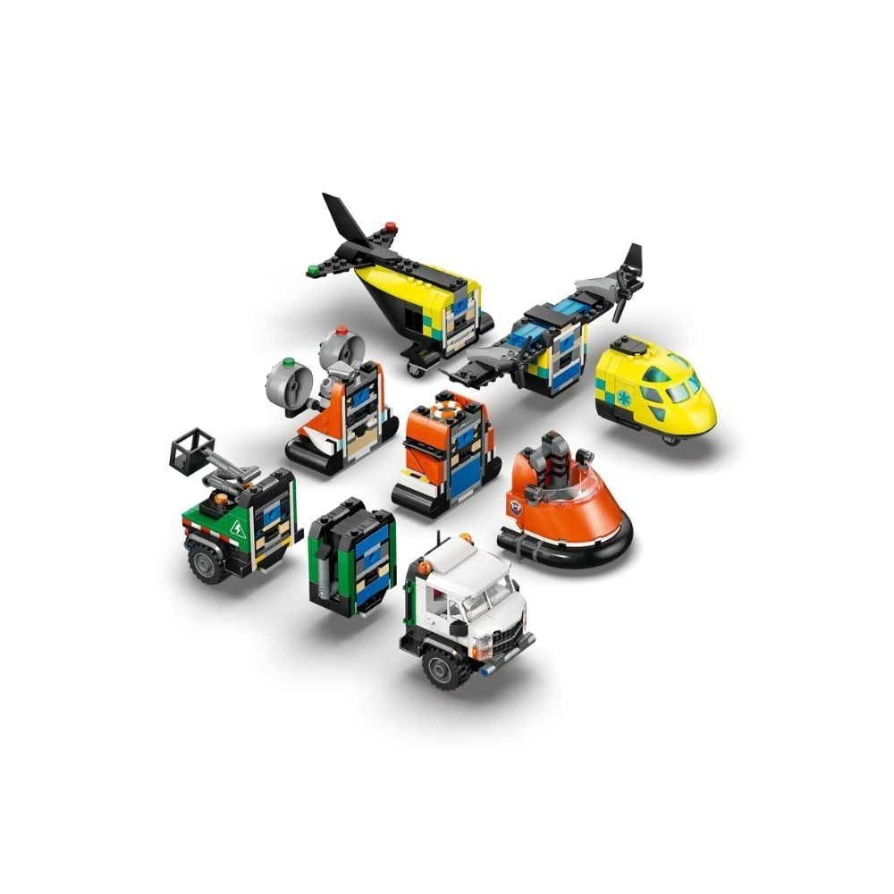 [ 必買站 ] LEGO 60505 飛機、作業車和氣墊船混搭套裝-細節圖4