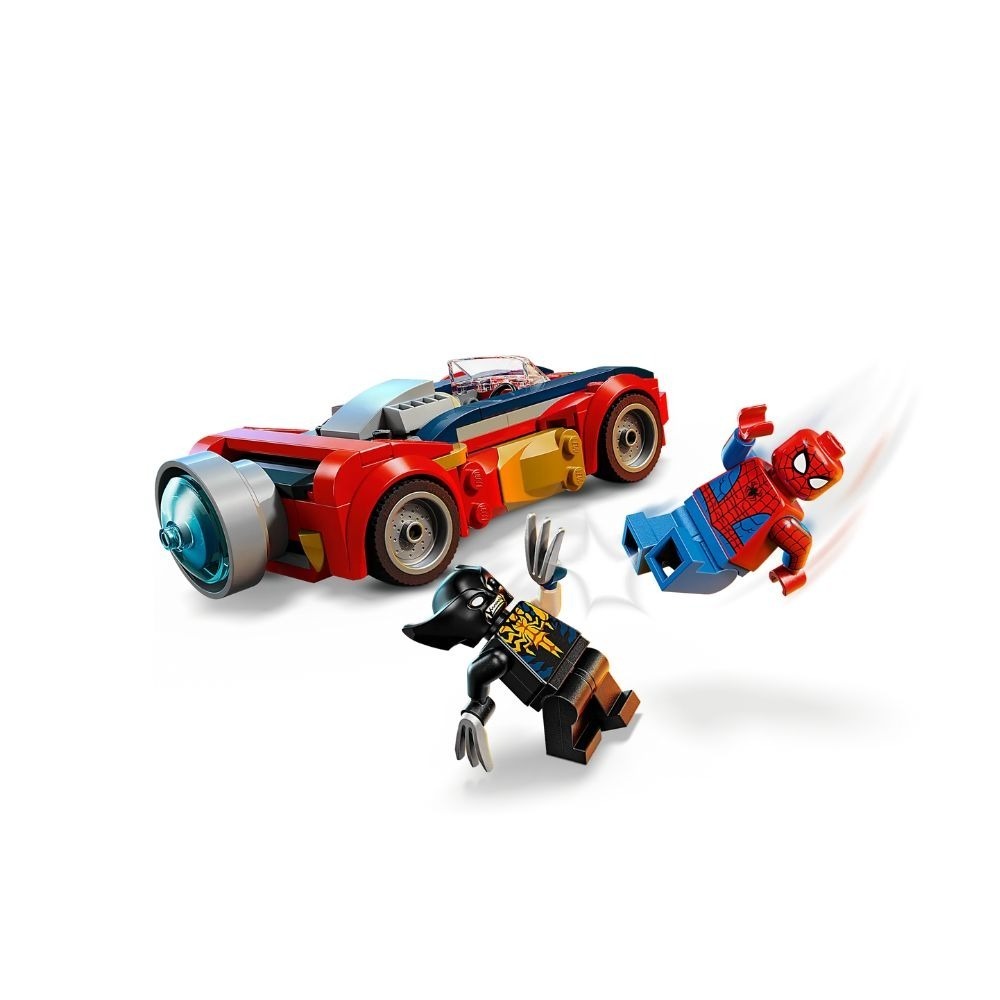 [ 必買站 ] LEGO 76336 蜘蛛人汽車大戰猛毒化金鋼狼-細節圖3