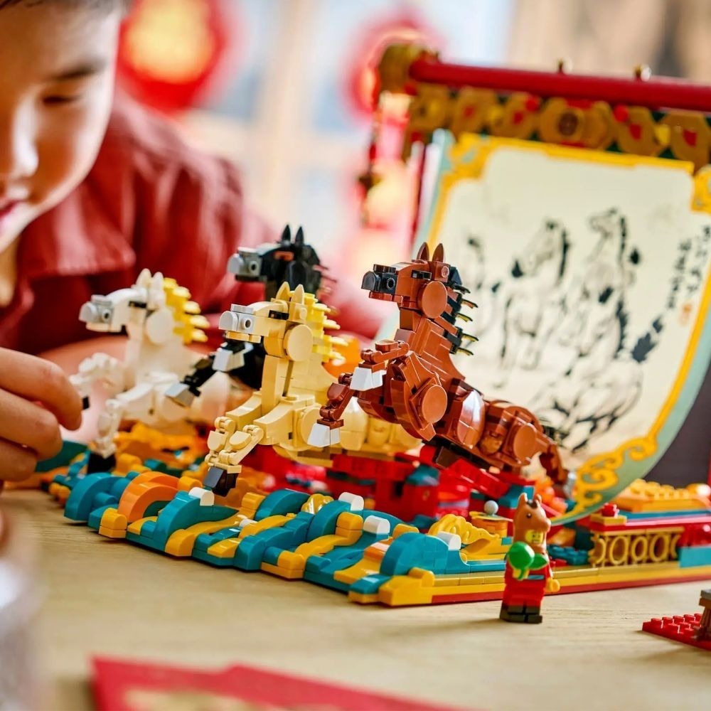 [ 必買站 ] LEGO 80119 駿馬奔騰圖-細節圖6