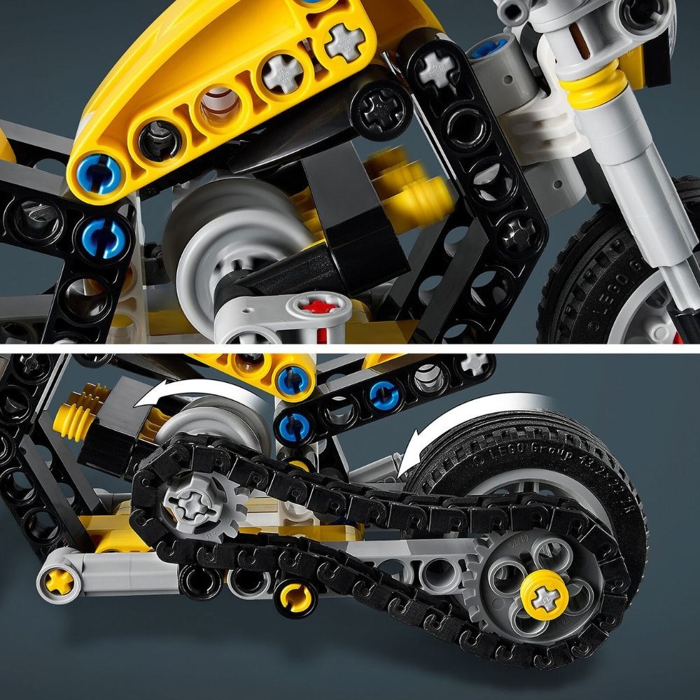 [必買站] LEGO 42225 黃色摩托車-細節圖4
