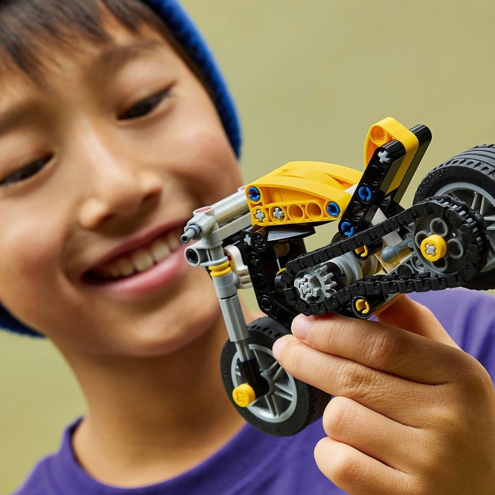 [必買站] LEGO 42225 黃色摩托車-細節圖5