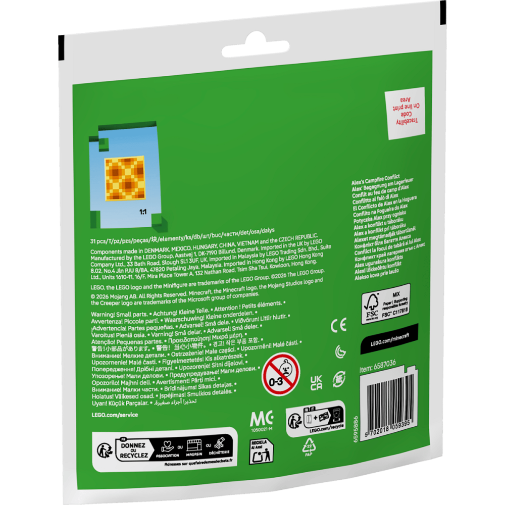 [ 必買站 ] LEGO 30732 艾力克斯 Alex＇s Campfire Conflict Polybag-細節圖3