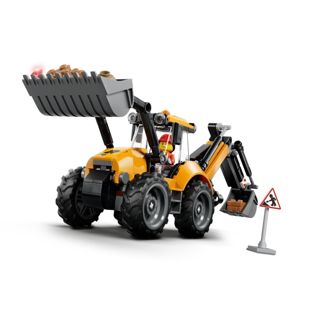 [ 必買站 ] LEGO 60480 黃色反鏟裝載機-細節圖3