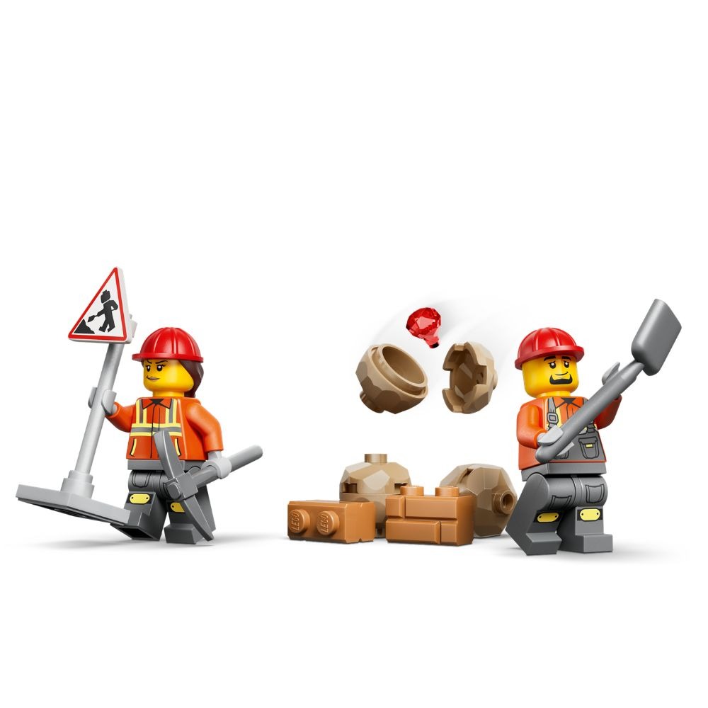 [ 必買站 ] LEGO 60480 黃色反鏟裝載機-細節圖5
